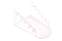 5'li Şeffaf Pleksiglas Büyük Boy Bıçak ve Çakı Standı