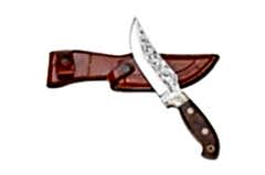 Bora 420 C Reindeer Ceviz Saplı Gravürlü Bıçak