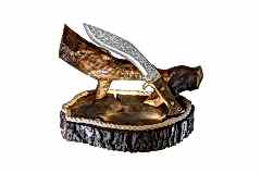 Bora Işıklı Ağaç Çakı/Bıçak Standı