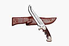 Bora 509 B Black Bear Gravürlü Bıçak