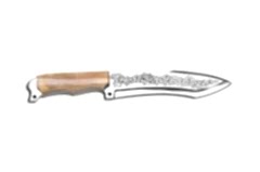 Bora Mamut Dişi Saplı Gravürlü Özel Tasarım Bıçak SAKURA