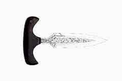 Bora Push Dagger Stabilize Saplı Gravürlü Bıçak