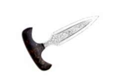 Bora Push Dagger Stabilize Saplı Gravürlü Bıçak