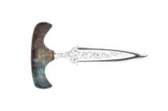 Bora Push Dagger Stabilize Saplı Gravürlü Bıçak