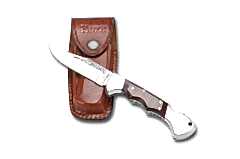 Bora 211 YP Ergonomik Yılan Ağacı Saplı Gravürlü Çakı