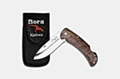 Bora 205 CB Büyük Boy Yuvarlak Uçlu Ceviz Ağacı Saplı Çakı