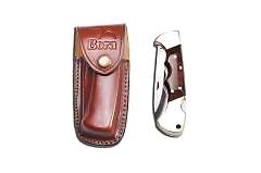 Bora 210 YG Ergonomik Yuvarlak Uçlu Yılan Ağacı Saplı Çakı